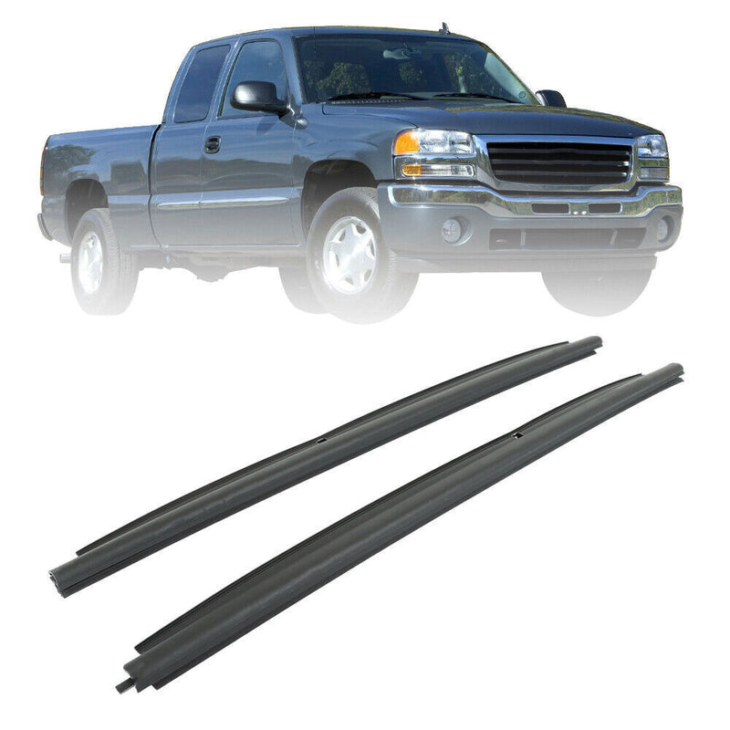 DURAFORCE Pair Window Sweep Seals Front Outer Side For 99-06 Silverado/Sierra 1500