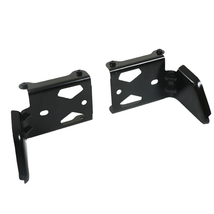 DURAFORCE 1Pair Bumper Bracket For 2015-2021 Dodge Challenger Front Black