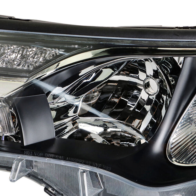 DURAFORCE Left+Right Headlights For 2013-2015 Toyota RAV4 Halogen Factory Black