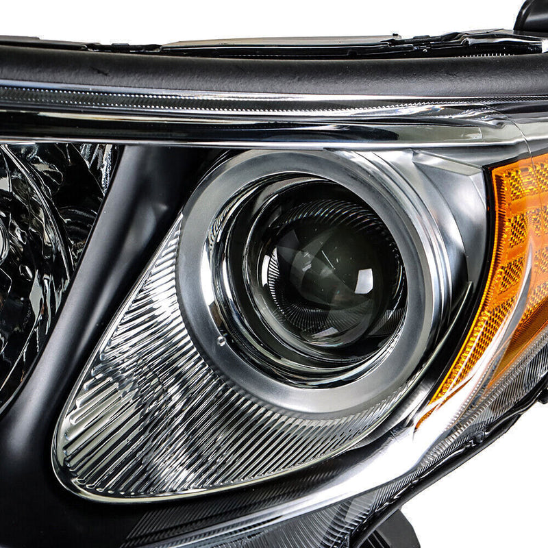 DURAFORCE Left+Right Headlights For 2013-2015 Toyota RAV4 Halogen Factory Black