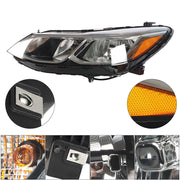 DURAFORCE Right+Left Headlight For 2016-19 Chevrolet Cruze Halogen w/o LED DRL