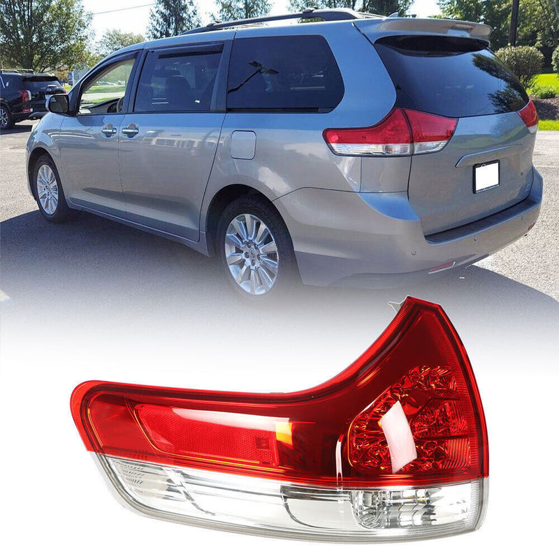 DURAFORCE Rear Driver Side Outer Tail Light For 2011-2014 Toyota Sienna Brake Lamp