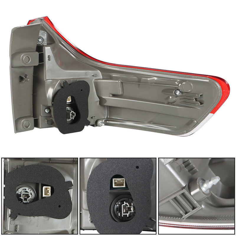 DURAFORCE Rear Driver Side Outer Tail Light For 2011-2014 Toyota Sienna Brake Lamp