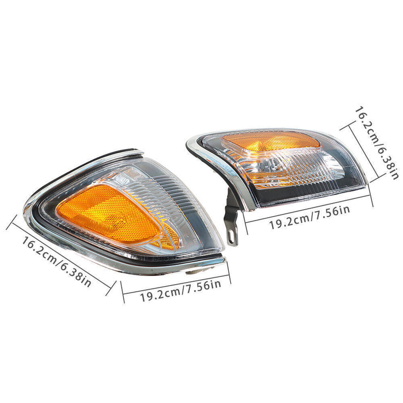 DURAFORCE LH+RH Corner Marker Turn Signal Lamp For 2001-2004 Toyota Tacoma Pickup