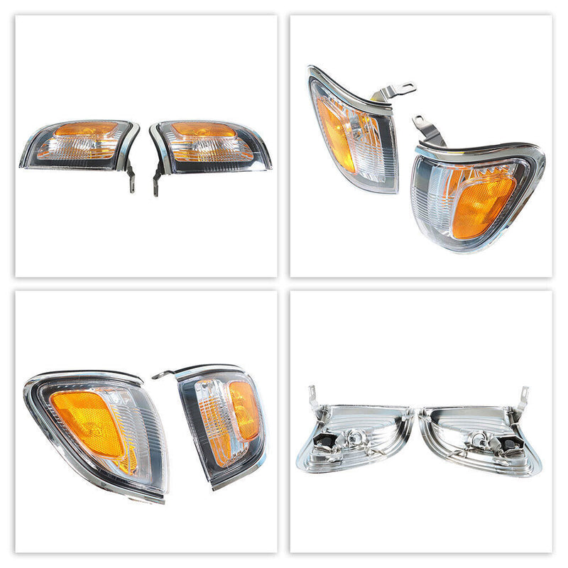 DURAFORCE LH+RH Corner Marker Turn Signal Lamp For 2001-2004 Toyota Tacoma Pickup