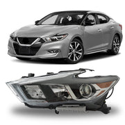 DURAFORCE Left Headlight For 2016-2018 Nissan Maxima S SL SV Halogen w/ LED DRL