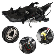 DURAFORCE Left Headlight For 2016-2018 Nissan Maxima S SL SV Halogen w/ LED DRL