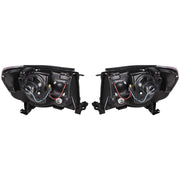 DURAFORCE Right+Left Headlights For Toyota Tacoma 2005-2011 LED Projector Black