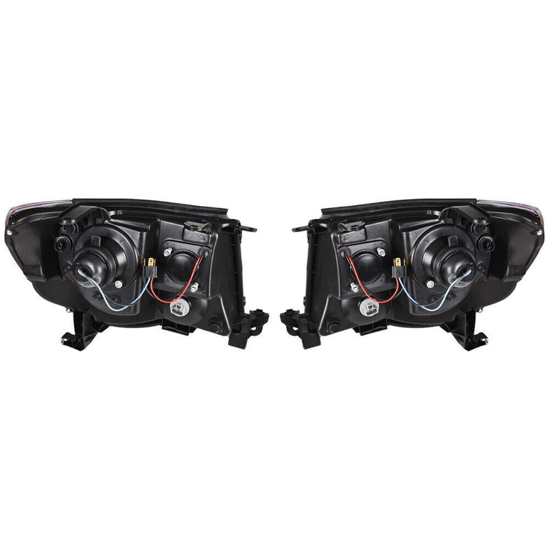 DURAFORCE Right+Left Headlights For Toyota Tacoma 2005-2011 LED Projector Black