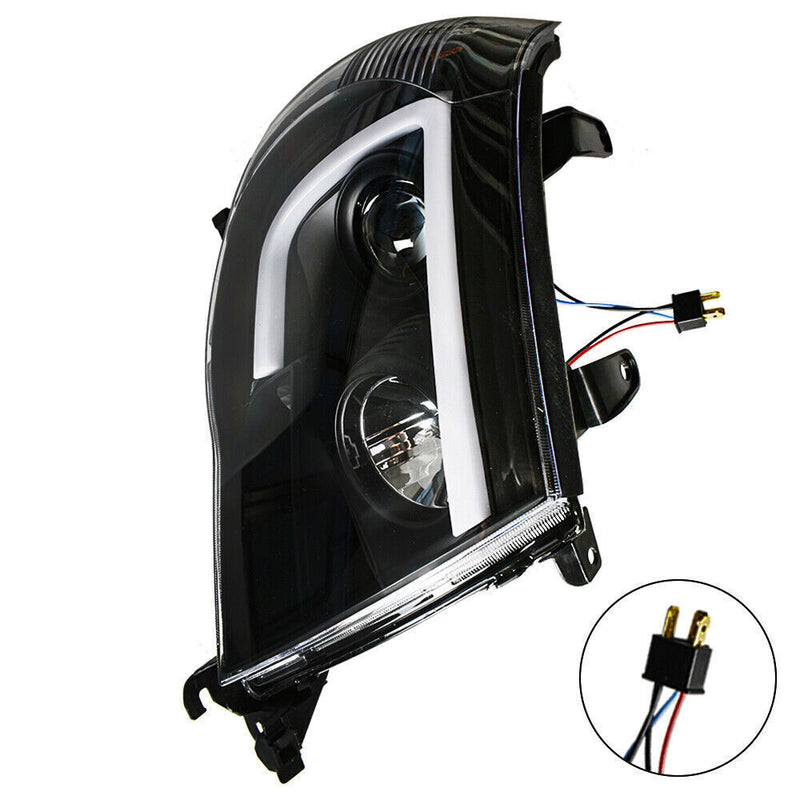 DURAFORCE Right+Left Headlights For Toyota Tacoma 2005-2011 LED Projector Black