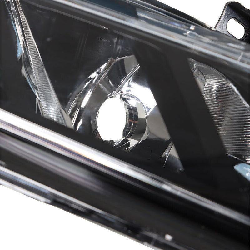 DURAFORCE Left+Right Fog Lamps Assembly For 2016-2019 Nissan Maxima Black Housing