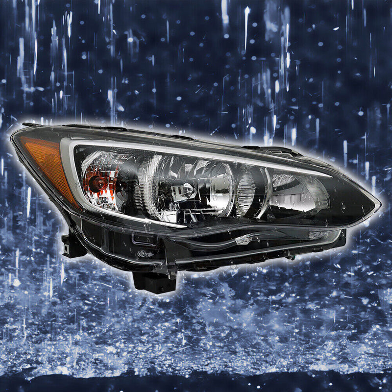 DURAFORCE Left+Right Headlight For 2017-18 Subaru Impreza/Crosstrek Halogen Chrome