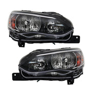 DURAFORCE Left+Right Headlight For 2017-18 Subaru Impreza/Crosstrek Halogen Chrome