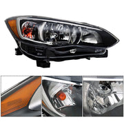 DURAFORCE Left+Right Headlight For 2017-18 Subaru Impreza/Crosstrek Halogen Chrome