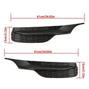 DURAFORCE Left+Right Front Fog Light Lamp Cover Bezel For 2016-2017 Honda Accord