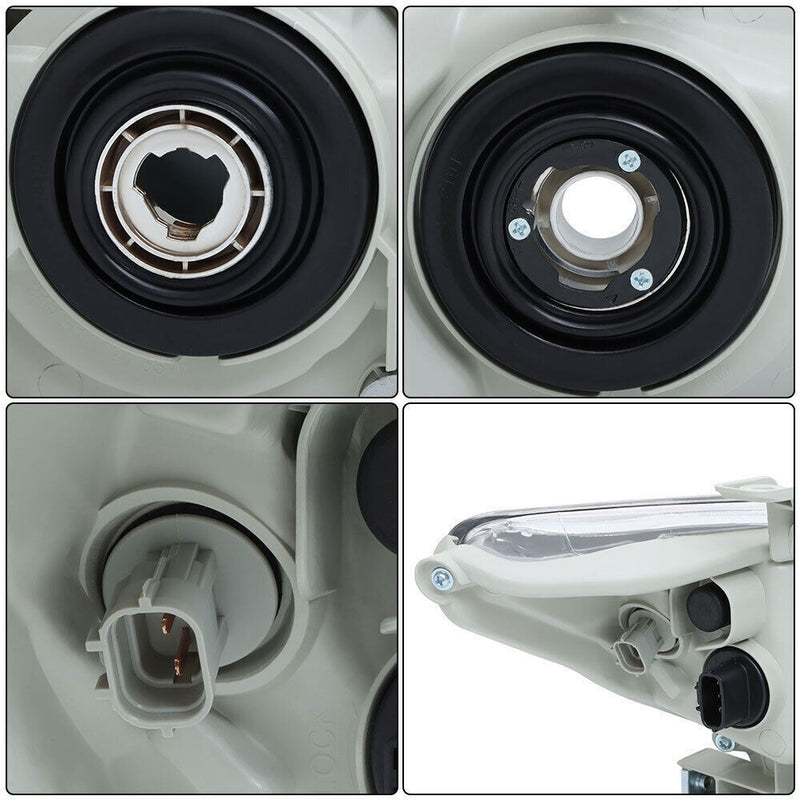 DURAFORCE Left+Right Headlights For 2012-2014 Toyota Camry Halogen Projector Lamps