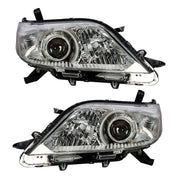 DURAFORCE Right+Left Headlights For 2011-2020 Toyota Sienna Halogen Chrome Housing