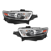DURAFORCE Left+Right Halogen Headlight For 2013-2014 Ford Taurus Gray Trim H1R2