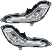 DURAFORCE Right+Left Bumper Fog Lights For 2012-2016 Hyundai Accent Driving Lamps