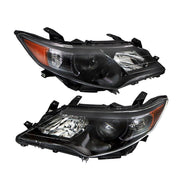 DURAFORCE Left+Right Headlights For 2012- 2014 Toyota Camry Halogen Type Factory
