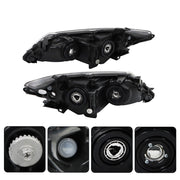 DURAFORCE Left+Right Headlights For 2012- 2014 Toyota Camry Halogen Type Factory