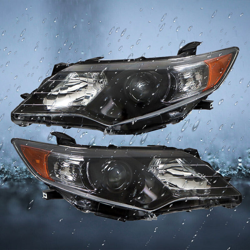 DURAFORCE Left+Right Headlights For 2012- 2014 Toyota Camry Halogen Type Factory
