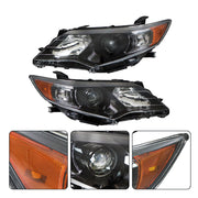 DURAFORCE Left+Right Headlights For 2012- 2014 Toyota Camry Halogen Type Factory