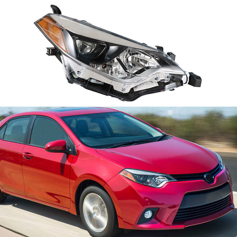 DURAFORCE Passenger Right Headlight For 2014 2015 2016 Toyota Corolla LED Headlamp