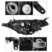 DURAFORCE Passenger Right Headlight For 2014 2015 2016 Toyota Corolla LED Headlamp