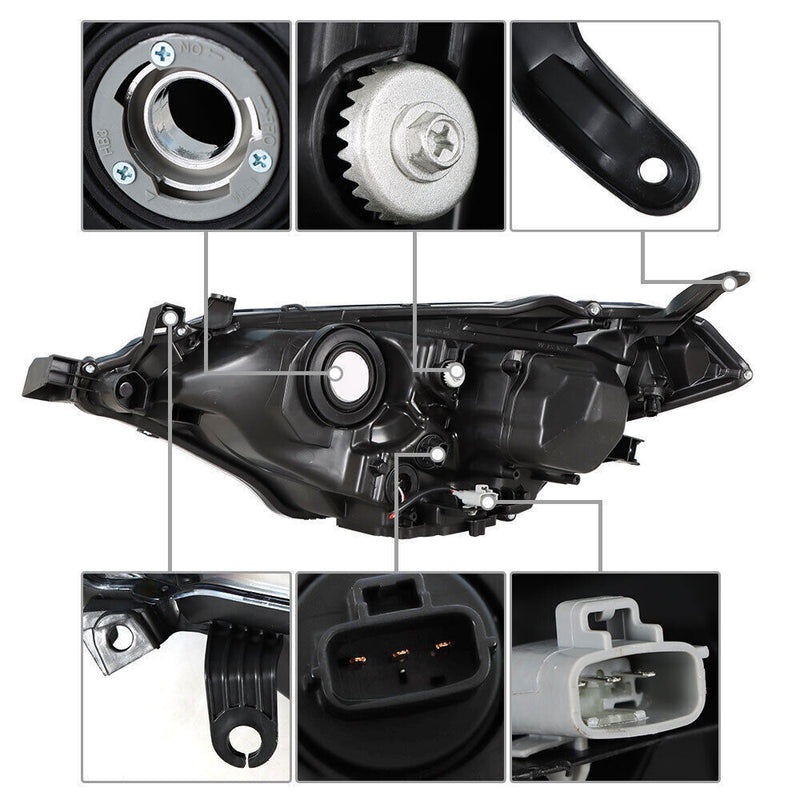 DURAFORCE Passenger Right Headlight For 2014 2015 2016 Toyota Corolla LED Headlamp
