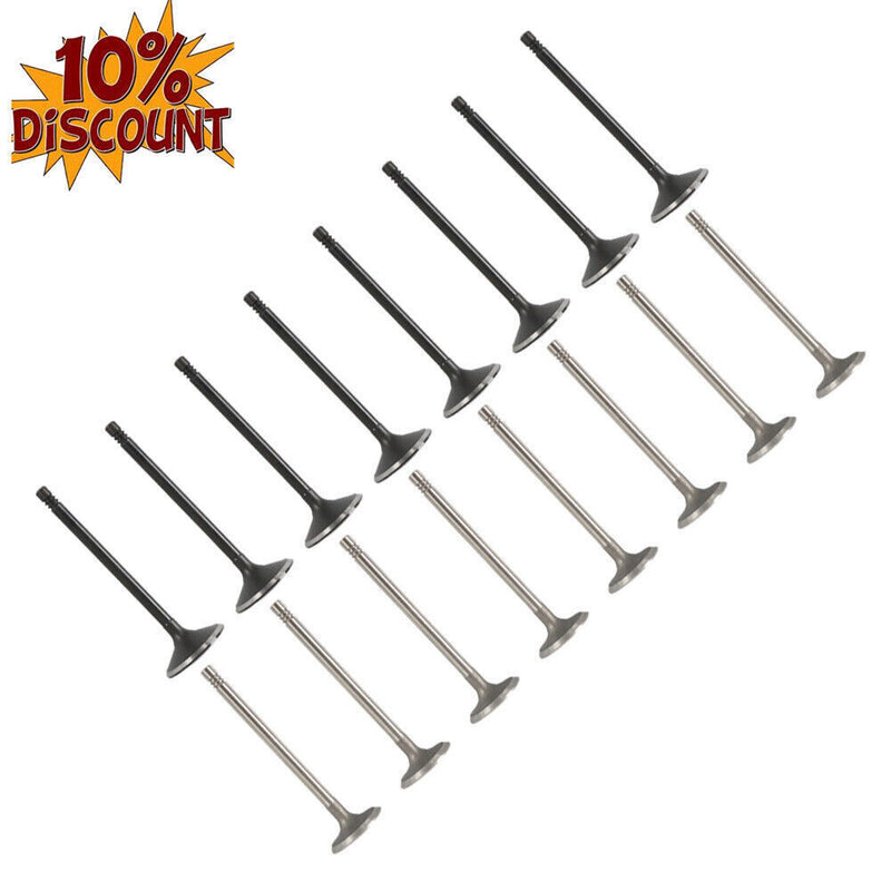 DURAFORCE Intake Exhaust Engine Valves For 2.0 - 2.2 - 2.4 GM ECOTEC DOHC 16pcs