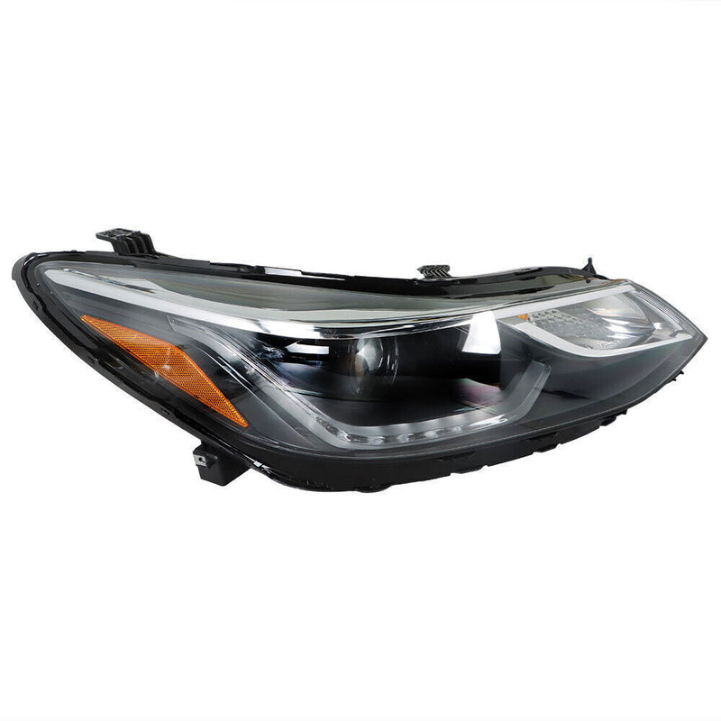 DURAFORCE Right Headlight For 2016 2017 2018 Chevy Cruze Projector Halogen Black