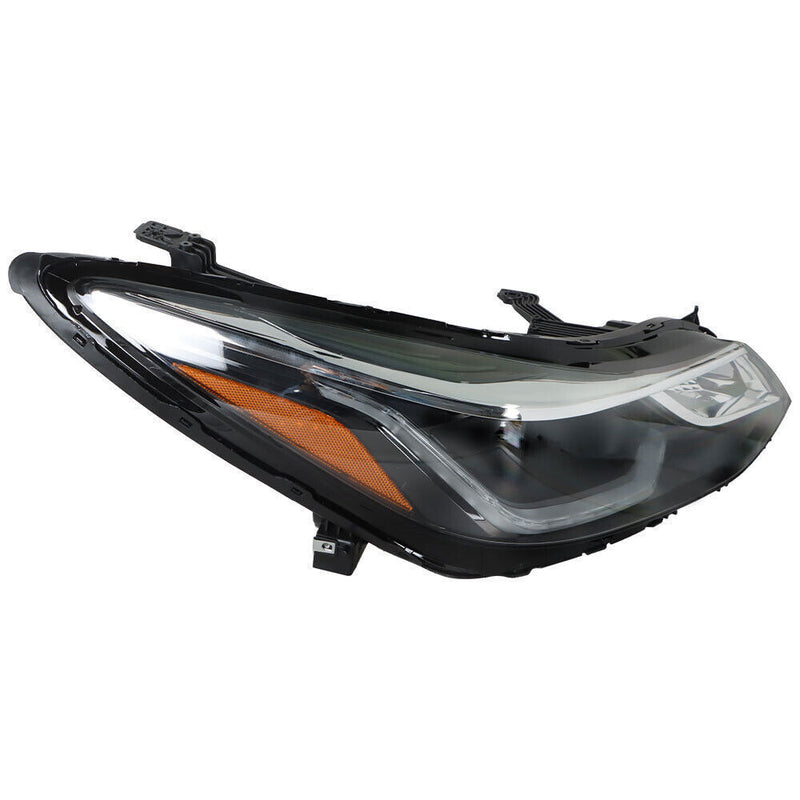 DURAFORCE Right Headlight For 2016 2017 2018 Chevy Cruze Projector Halogen Black