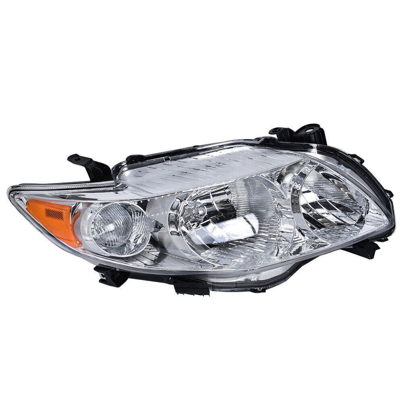 DURAFORCE Left&Right Headlights Headlamps For 2009-2010 Toyota Corolla Halogen