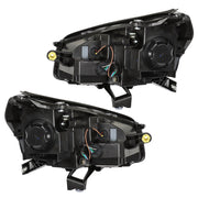 DURAFORCE Right+Left Headlights Halogen W/LED For 2013-2016 GMC Acadia Headlamps