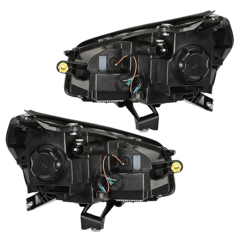 DURAFORCE Right+Left Headlights Halogen W/LED For 2013-2016 GMC Acadia Headlamps