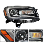 DURAFORCE Right+Left Headlights Halogen W/LED For 2013-2016 GMC Acadia Headlamps