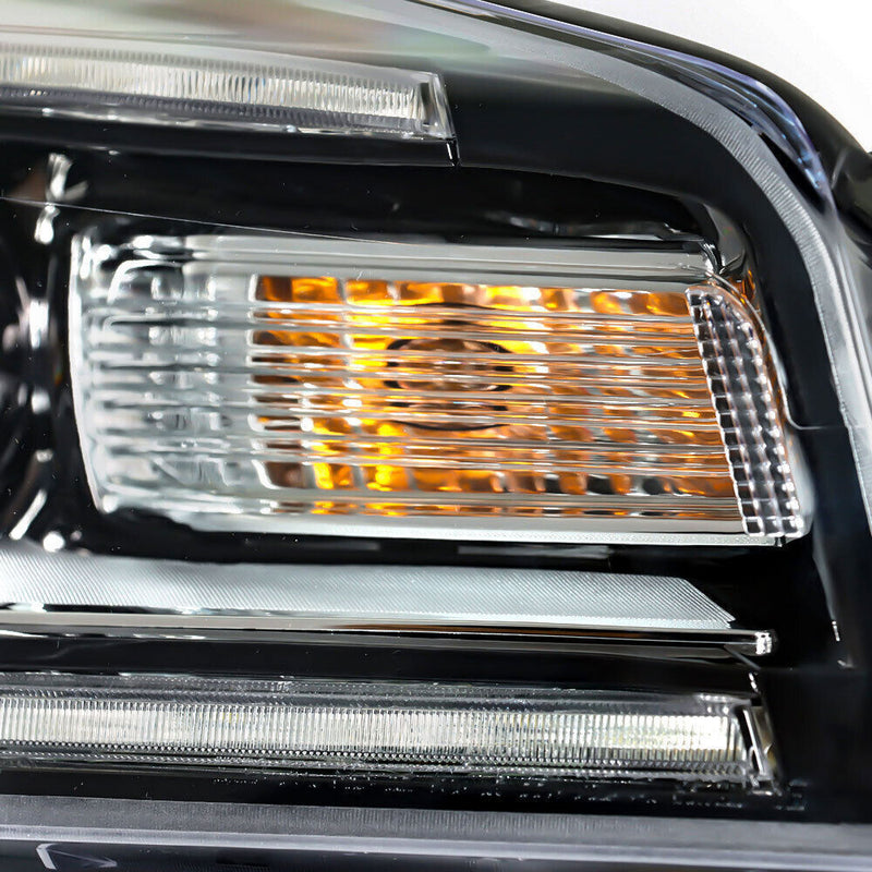 DURAFORCE Right+Left Headlights Halogen W/LED For 2013-2016 GMC Acadia Headlamps