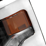 DURAFORCE Right+Left Headlights For 2016-18 Silverado 1500 LED Chrome Housing Lens