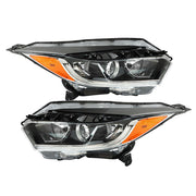 DURAFORCE Left+Right Side Headlight For 2019-2022 Honda HRV Assembly Halogen Black
