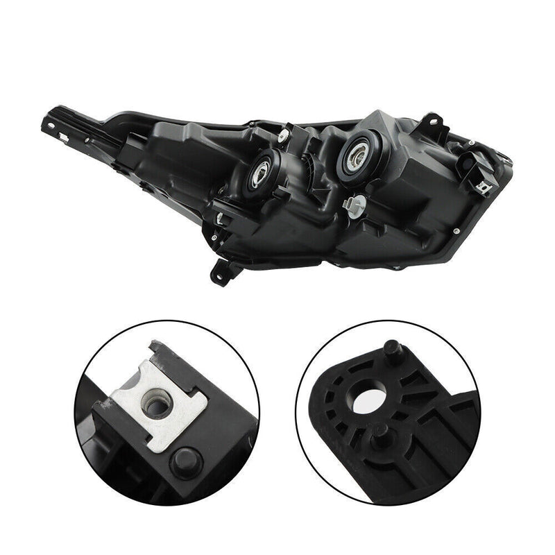 DURAFORCE Left+Right Side Headlight For 2019-2022 Honda HRV Assembly Halogen Black