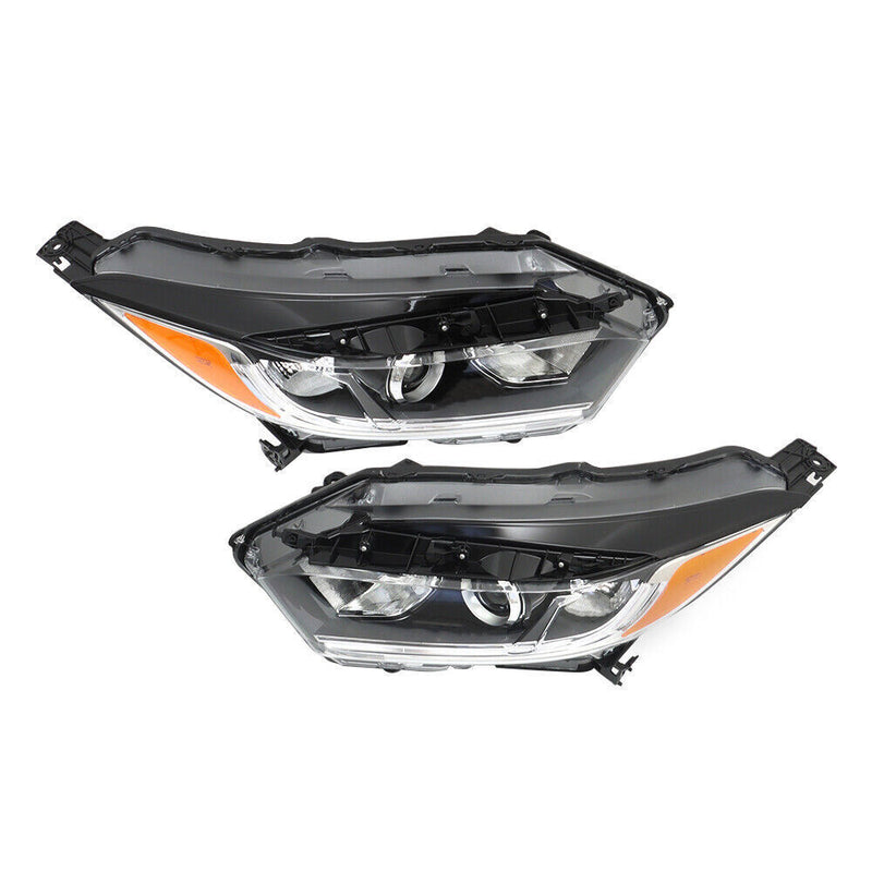 DURAFORCE Left+Right Side Headlight For 2019-2022 Honda HRV Assembly Halogen Black