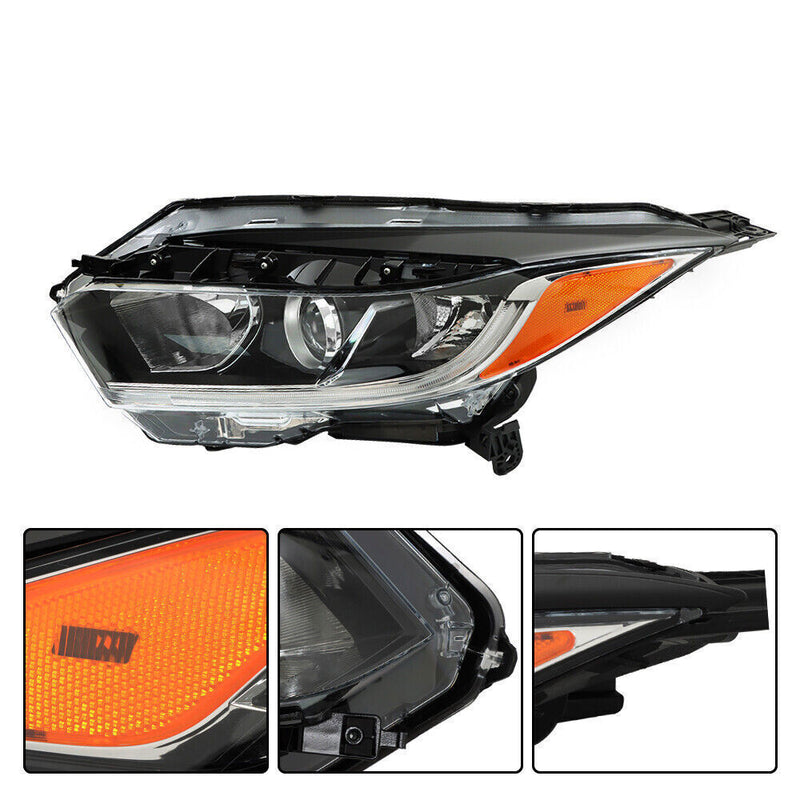 DURAFORCE Left+Right Side Headlight For 2019-2022 Honda HRV Assembly Halogen Black