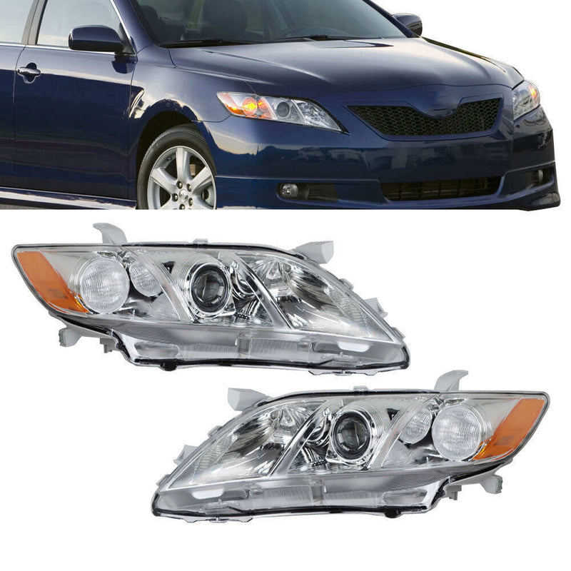 DURAFORCE Labwok Right+Left Headlights For 2007 2008 2009 Toyota Camry Projector Headlamps
