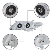 DURAFORCE Labwok Right+Left Headlights For 2007 2008 2009 Toyota Camry Projector Headlamps