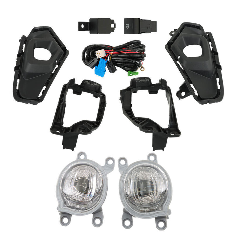 DURAFORCE Front LED Fog Lights Lamp For 2023-2024 Toyota Rav4 w/ Wiring & Switch