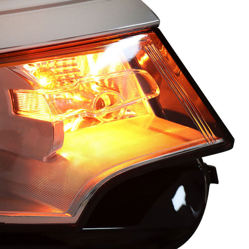 DURAFORCE Right Side Headlight For 2011 2013 2014 Ford Edge Halogen Chrome W/o DRL