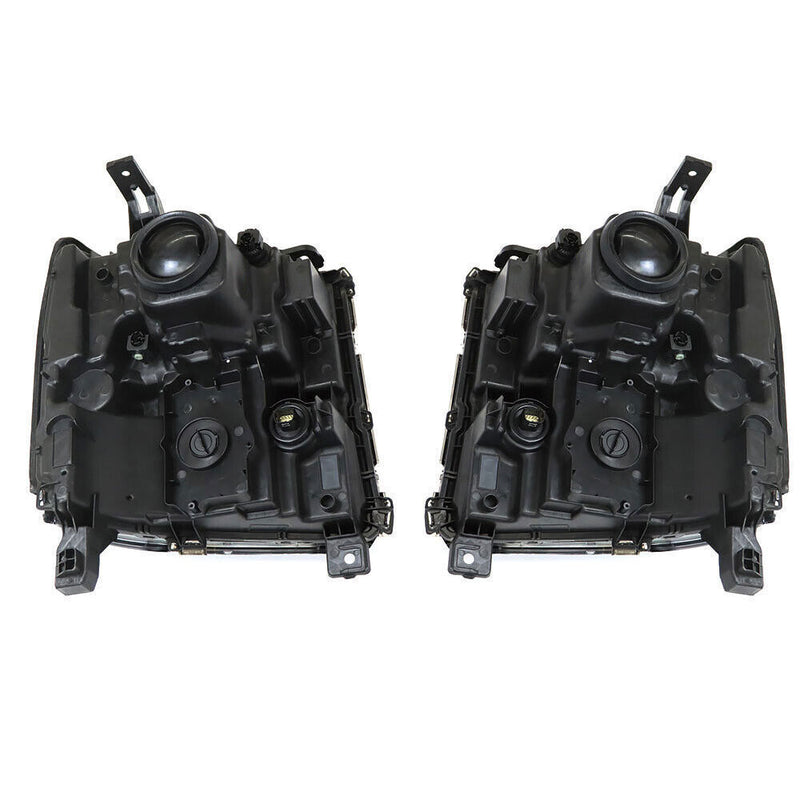 DURAFORCE Left+Right Headlights For 2016-18 Chevy Silverado 1500 HID w/ DRL Chrome