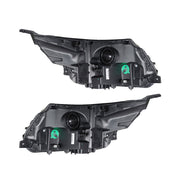 DURAFORCE RH&LH Headlight Halogen W/LED DRL For 2016-18 Ford Explorer Sport Black