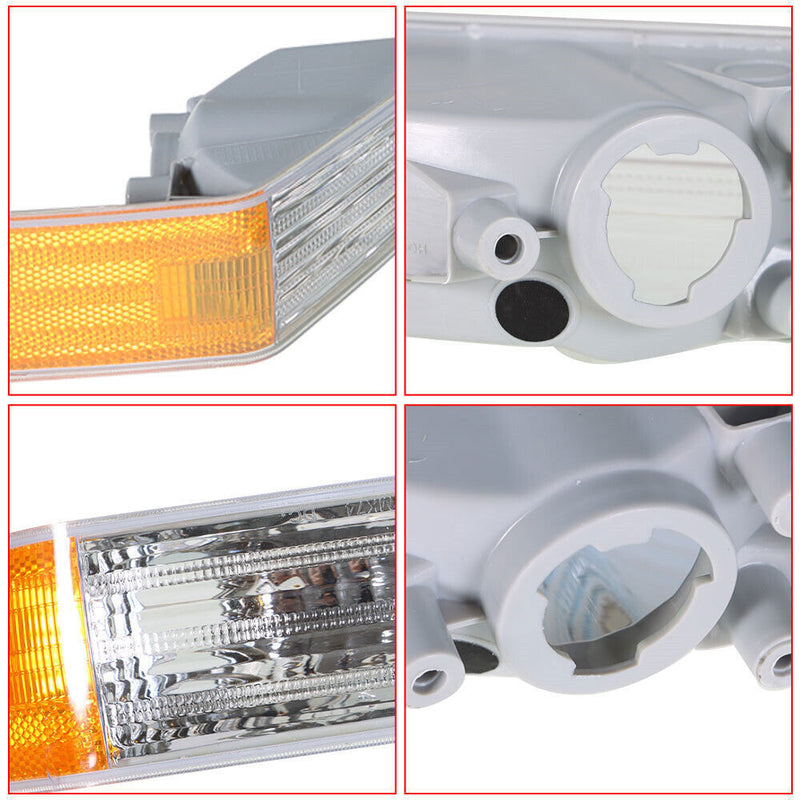 DURAFORCE Left+Right Turn Signal Lights Corner Lamp Fit For 2007-2014 Jeep Patriot